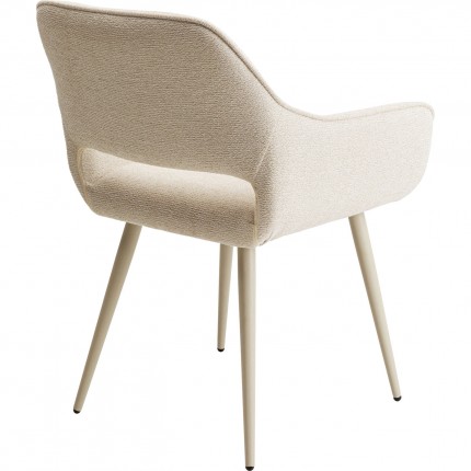 Stoel met armleuningen San Francisco creme Kare Design