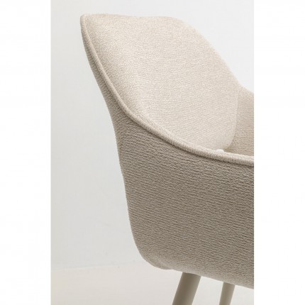 Stoel met armleuningen San Francisco creme Kare Design