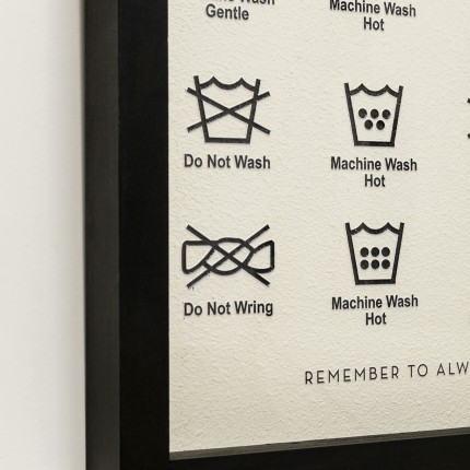 Framed Picture Laundry 41x61cm Kare Design