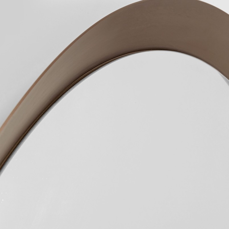 Ronde wandspiegel met afgeschuinde randen - Arezzo Coffee - Kare Design