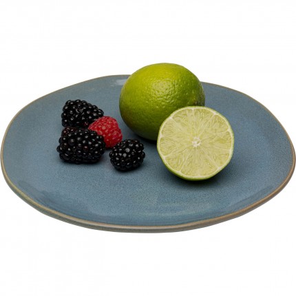 Borden Organic Ø20cm blauw (4/Set) Kare Design
