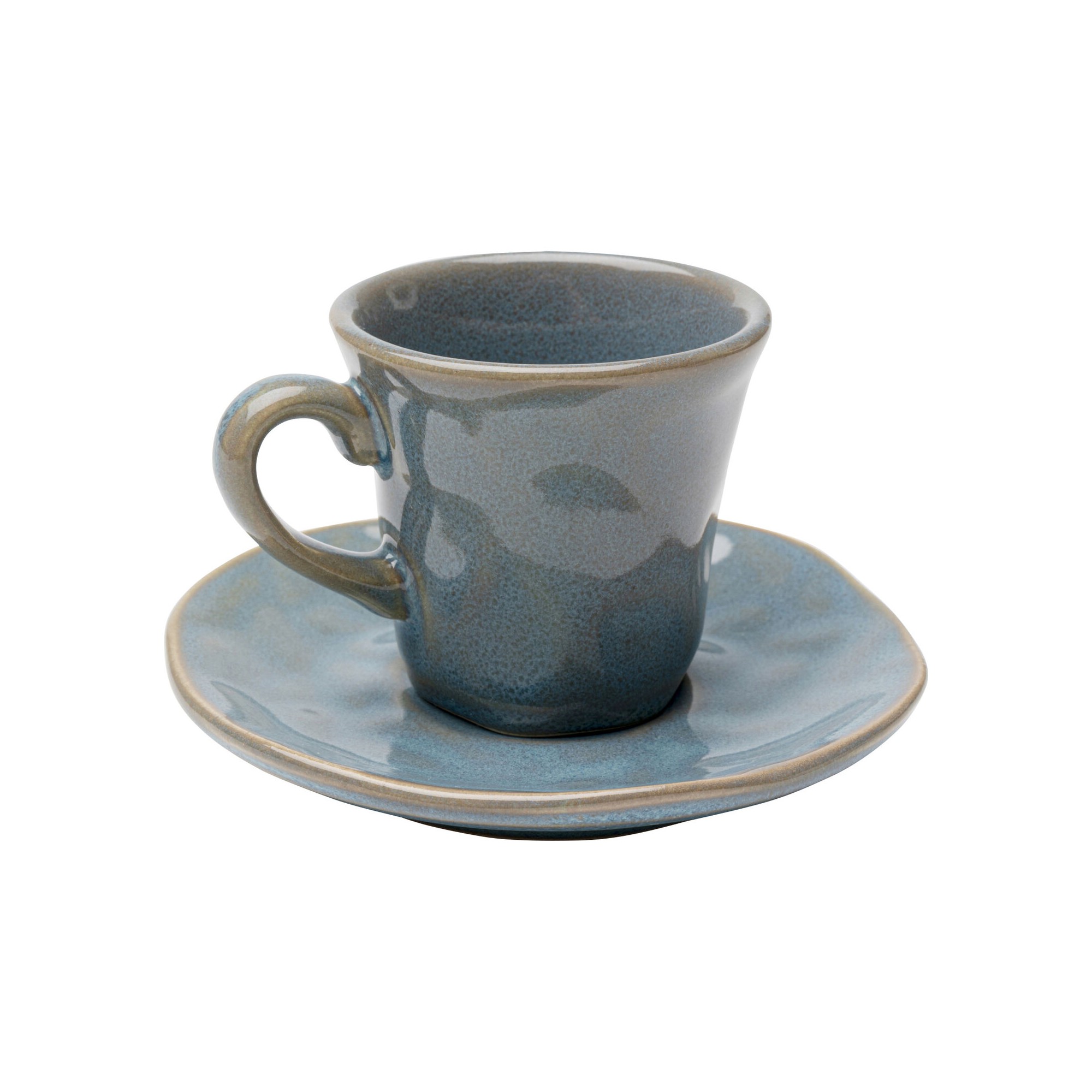 Espressokopje Organic blauw (4/set) Kare Design