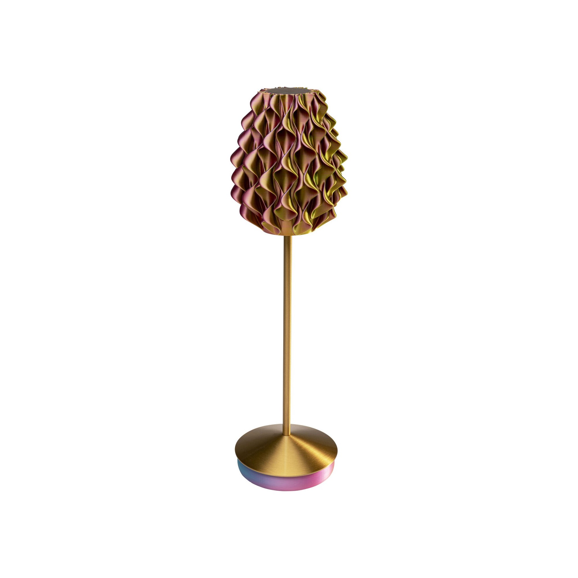 Tafellamp Swirl Sunrise goud Kare Design