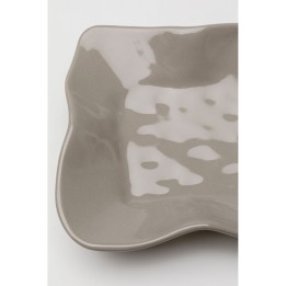 Serving Plate Organic taupe Kare Design