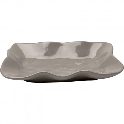 Plate Organic taupe Kare Design