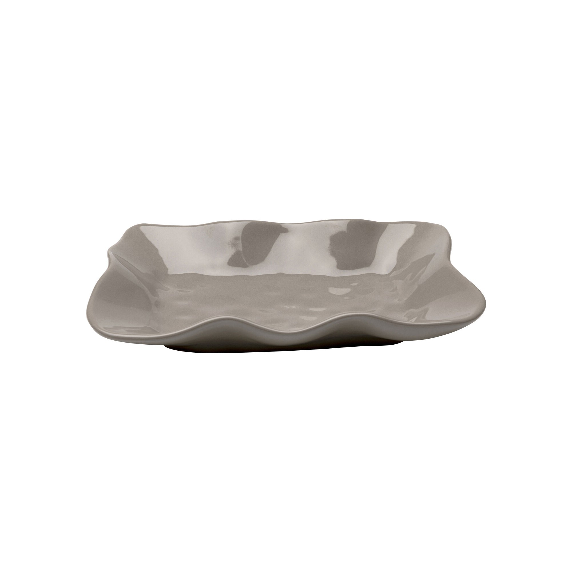 Plate Organic taupe Kare Design