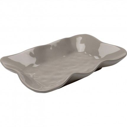 Plate Organic taupe Kare Design