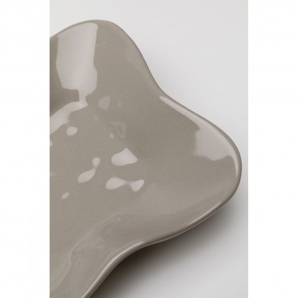 Plate Organic taupe Kare Design