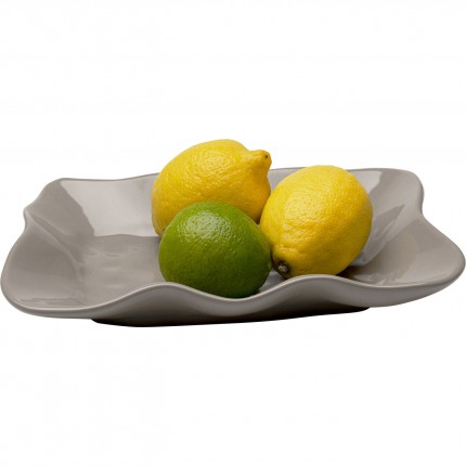 Plate Organic taupe Kare Design