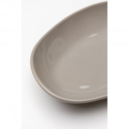 Plates Organic 25cm taupe (4/set) Kare Design