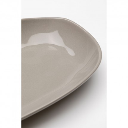 Plates Organic 25cm taupe (4/set) Kare Design