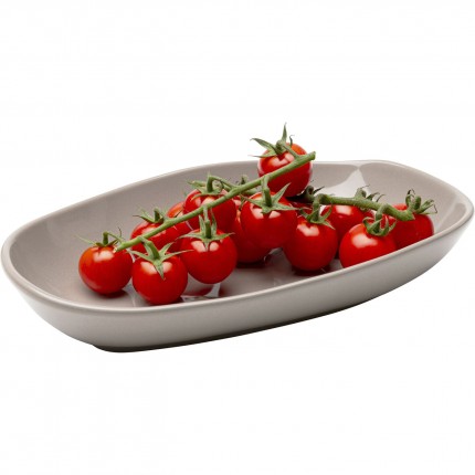 Plates Organic 25cm taupe (4/set) Kare Design