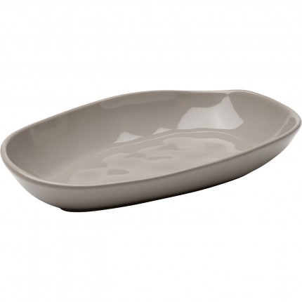 Plates Organic 25cm taupe (4/set) Kare Design