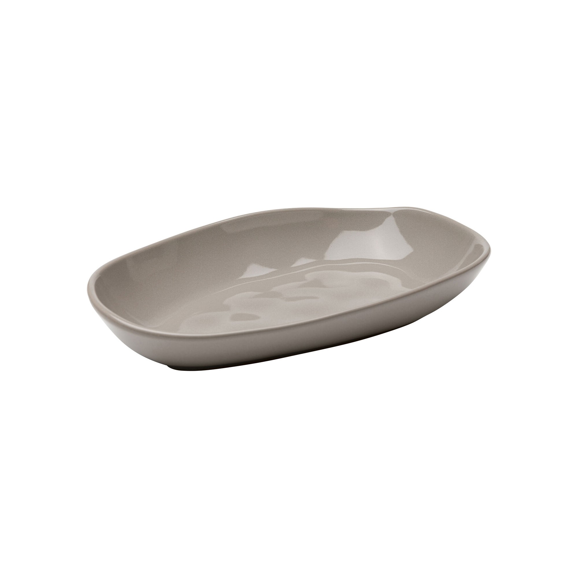 Plates Organic 25cm taupe (4/set) Kare Design