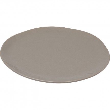 Plate Organic Ø26cm taupe (4/set) Kare Design