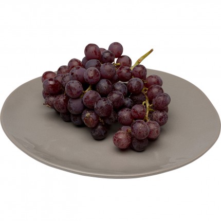 Plate Organic Ø26cm taupe (4/set) Kare Design