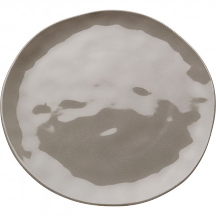 Plate Organic Ø26cm taupe (4/set) Kare Design