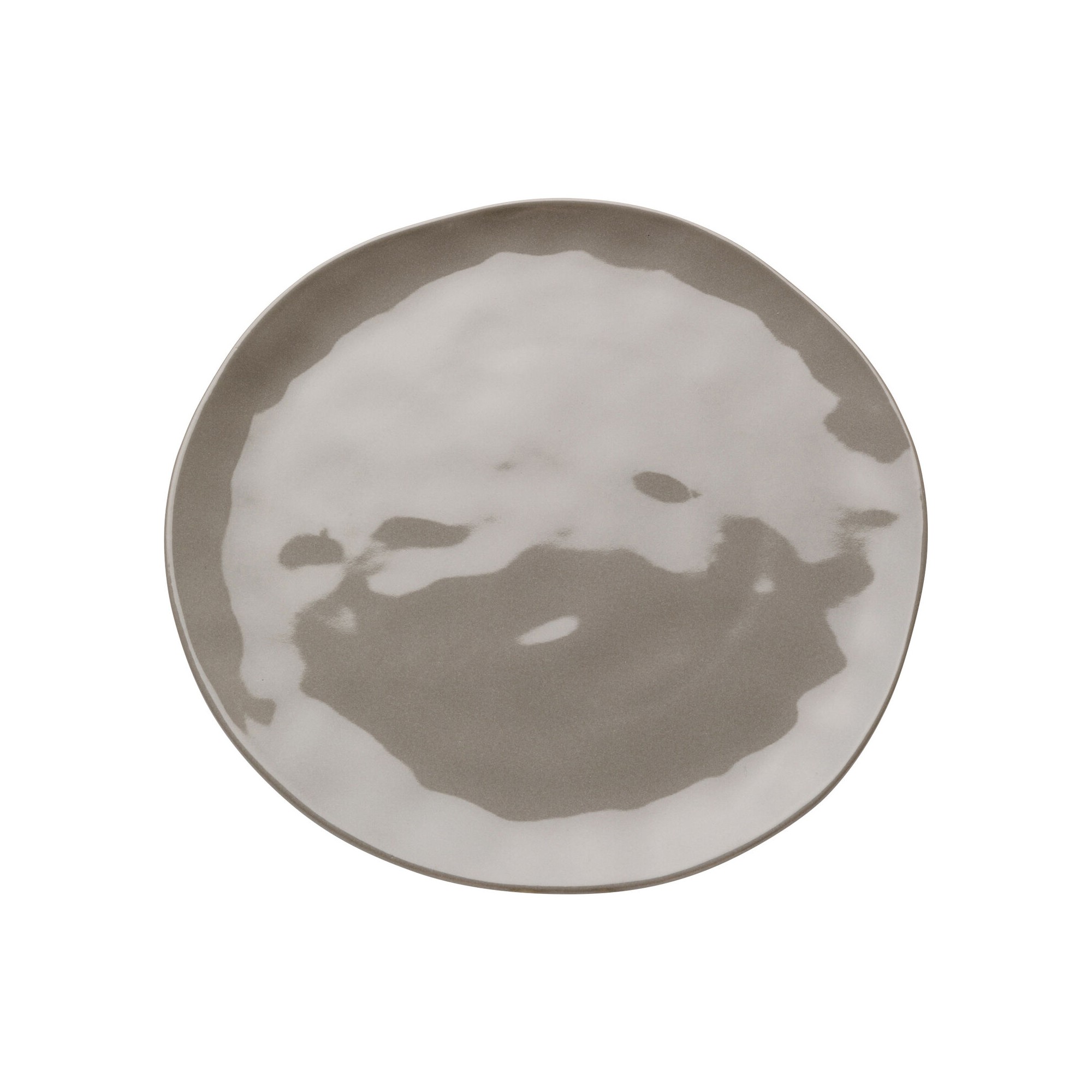 Plate Organic Ø26cm taupe (4/set) Kare Design