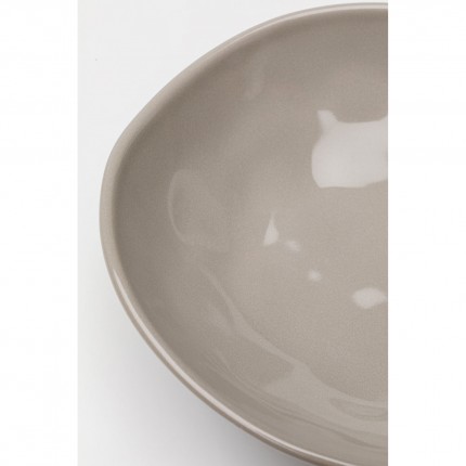 Plate Deep Organic Ø22cm taupe (4/Set) Kare Design