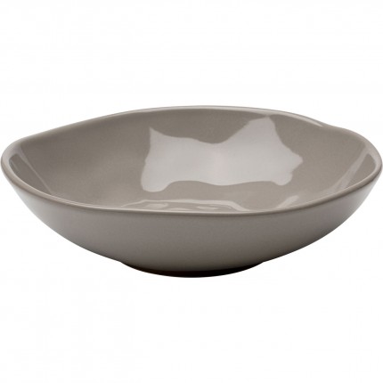 Plate Deep Organic Ø22cm taupe (4/Set) Kare Design