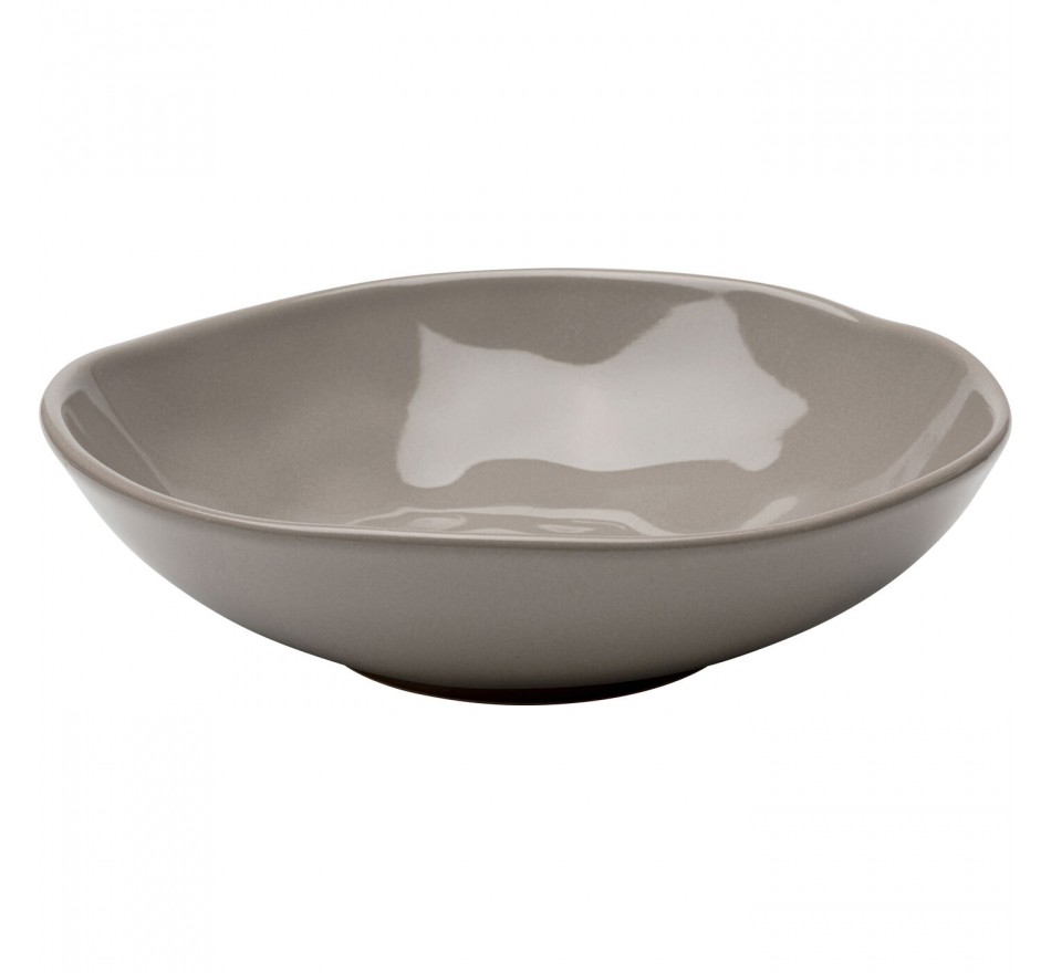 Plate Deep Organic Ø22cm taupe (6/Set) Kare Design Plate Deep Organic Ø22cm taupe (6/Set) Kare Design