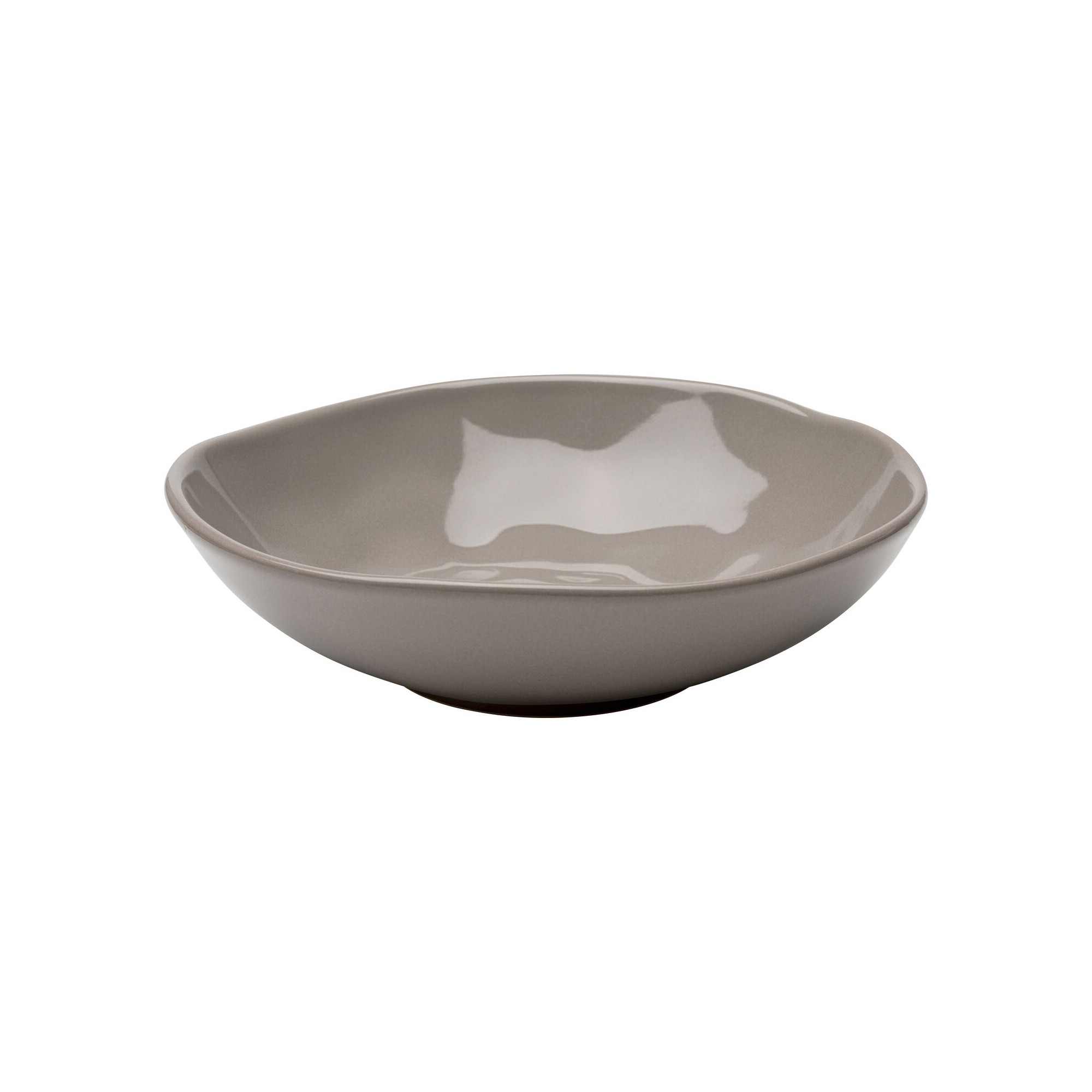 Plate Deep Organic Ø22cm taupe (4/Set) Kare Design