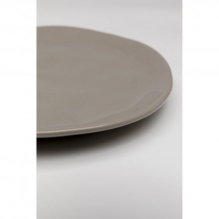 Plate Organic Ø20cm taupe (4/Set) Kare Design