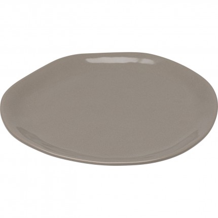 Plate Organic Ø20cm taupe (4/Set) Kare Design