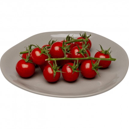 Plate Organic Ø20cm taupe (4/Set) Kare Design
