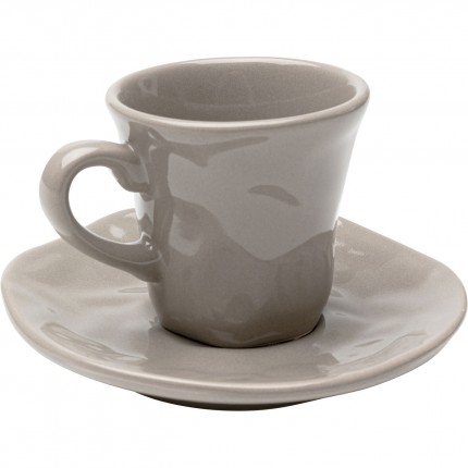 Espresso Cup Organic taupe (4/set) Kare Design