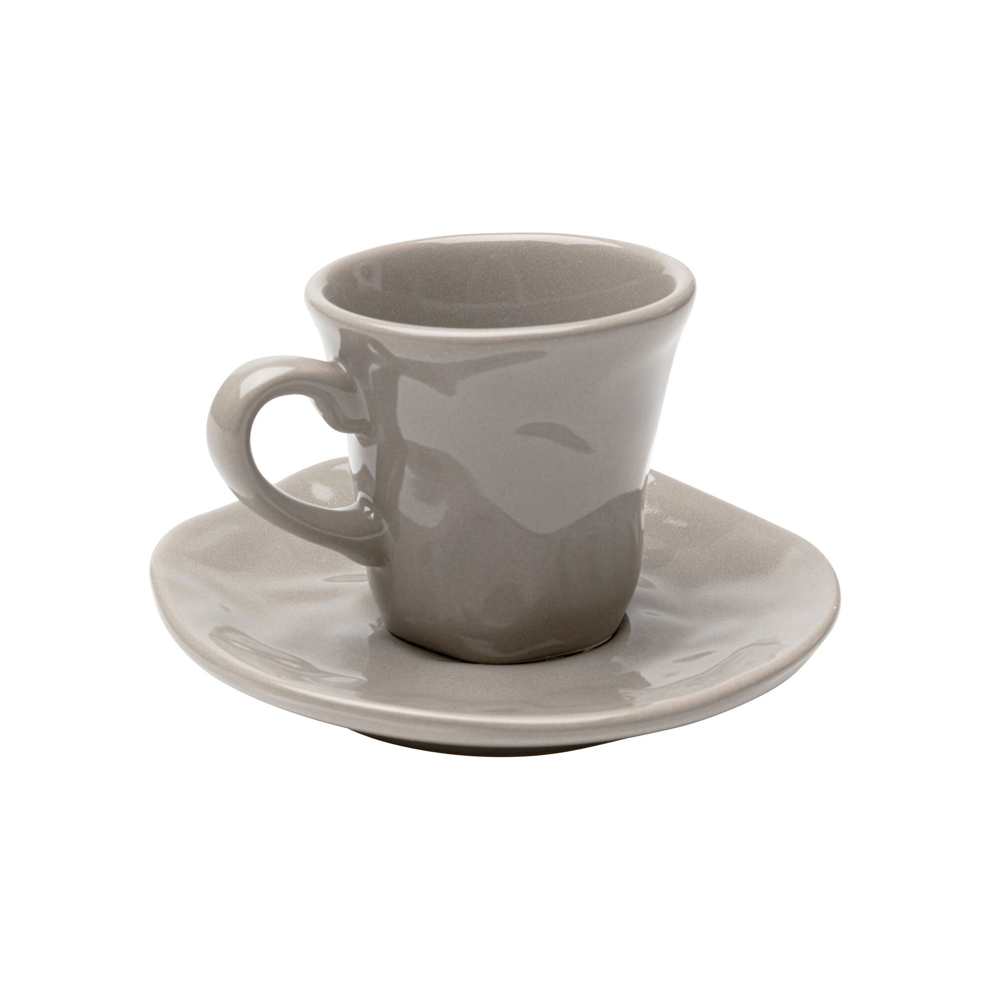 Espresso Cup Organic taupe (4/set) Kare Design