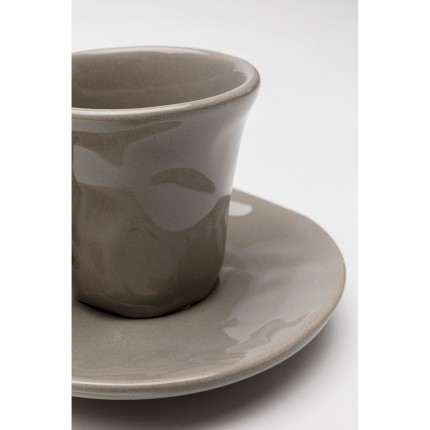 Espresso Cup Organic taupe (4/set) Kare Design