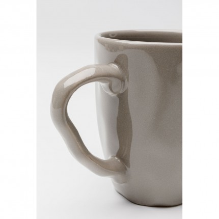 Mug Organic taupe (4/set) Kare Design