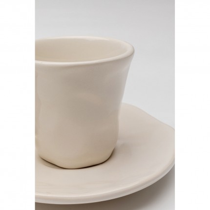 Espresso Cup Organic cream (4/set) Kare Design