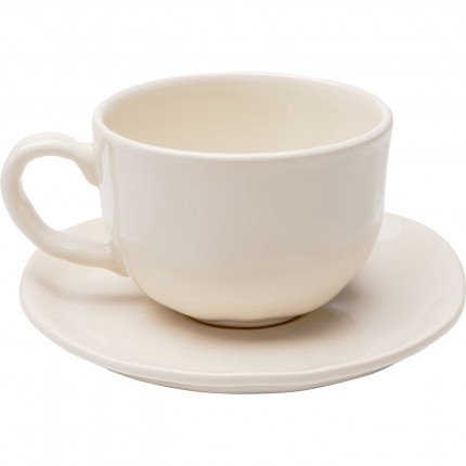 Coffee Cup Organic cream (4/set) Kare Design