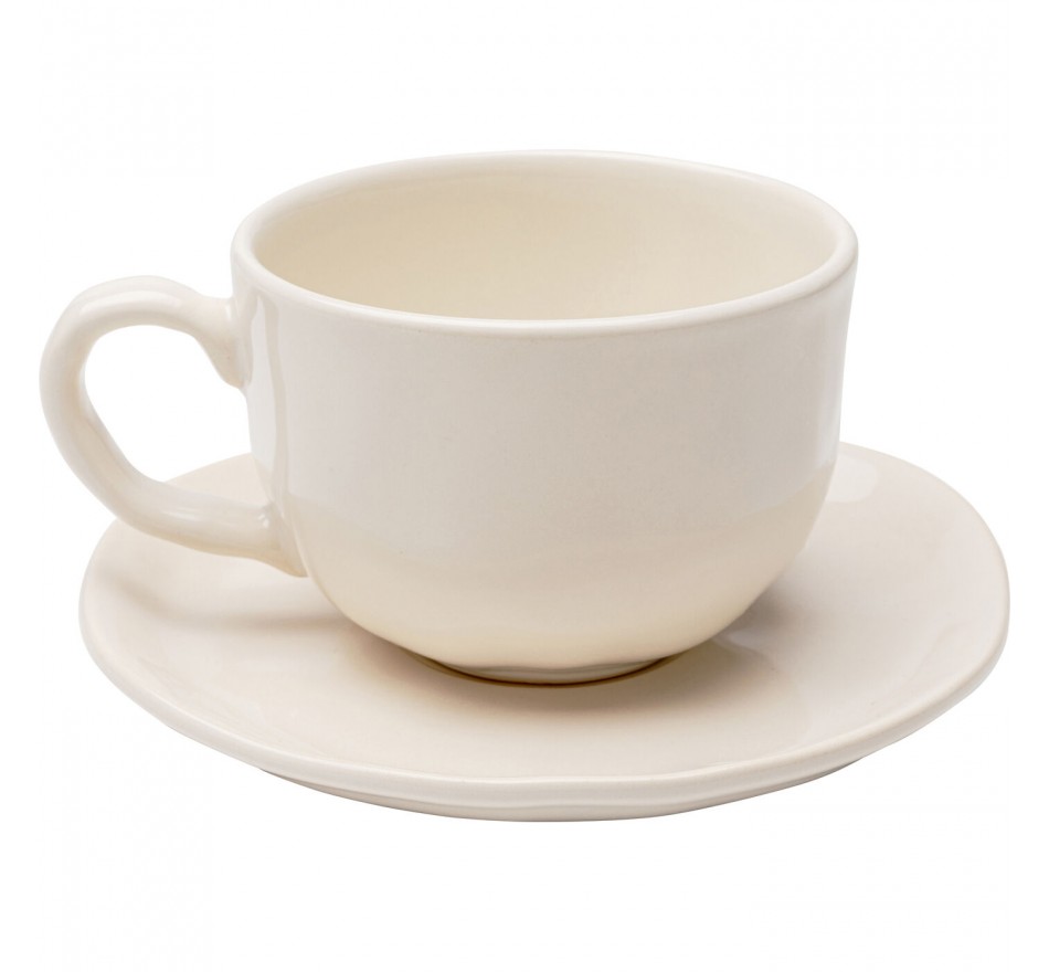 Koffiekoppen Organic creme (6/set) Kare Design Koffiekoppen Organic creme (6/set) Kare Design