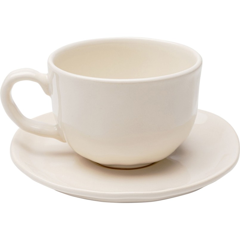 Koffiekoppen Organic creme (6/set) Kare Design