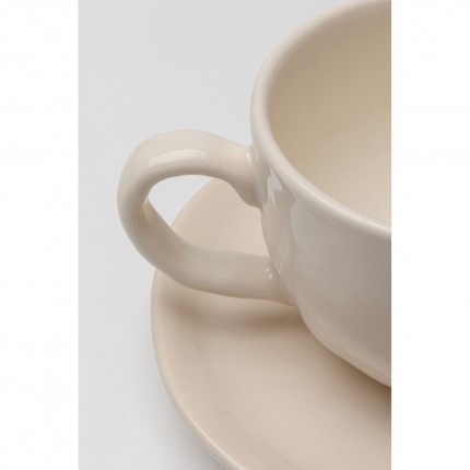 Coffee Cup Organic cream (4/set) Kare Design