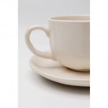 Coffee Cup Organic cream (4/set) Kare Design