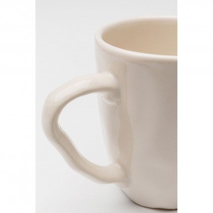 Mug Organic cream (4/set) Kare Design
