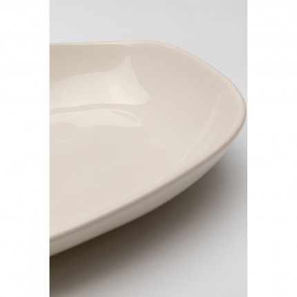 Plates Organic 25cm cream (4/set) Kare Design