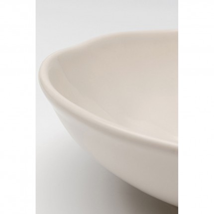 Plate Deep Organic Ø22cm cream (4/Set) Kare Design