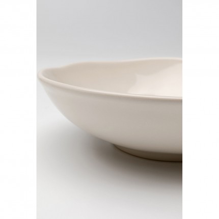 Plate Deep Organic Ø22cm cream (4/Set) Kare Design