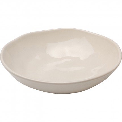 Plate Deep Organic Ø22cm cream (4/Set) Kare Design