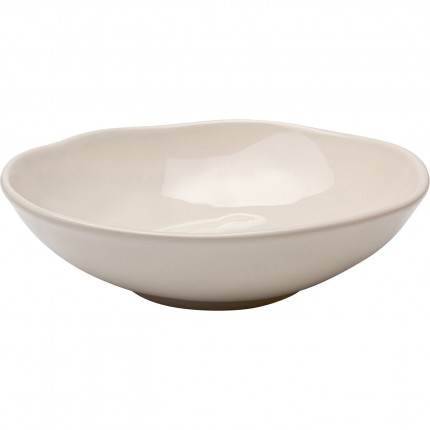 Plate Deep Organic Ø22cm cream (4/Set) Kare Design