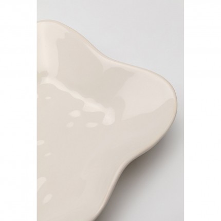 Plate Organic cream Kare Design