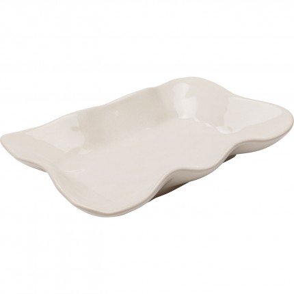 Plate Organic cream Kare Design