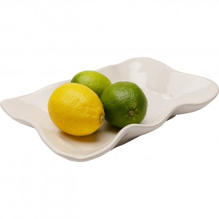 Plate Organic cream Kare Design