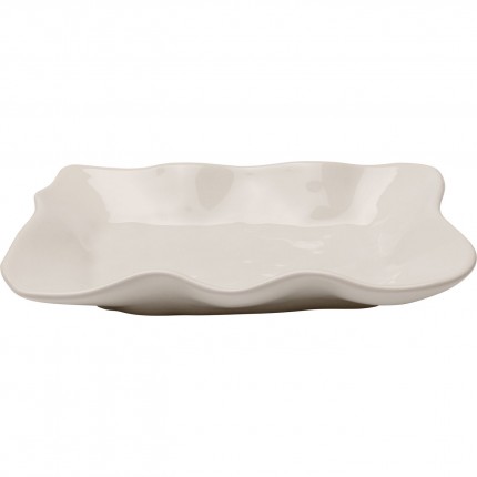 Plate Organic cream Kare Design