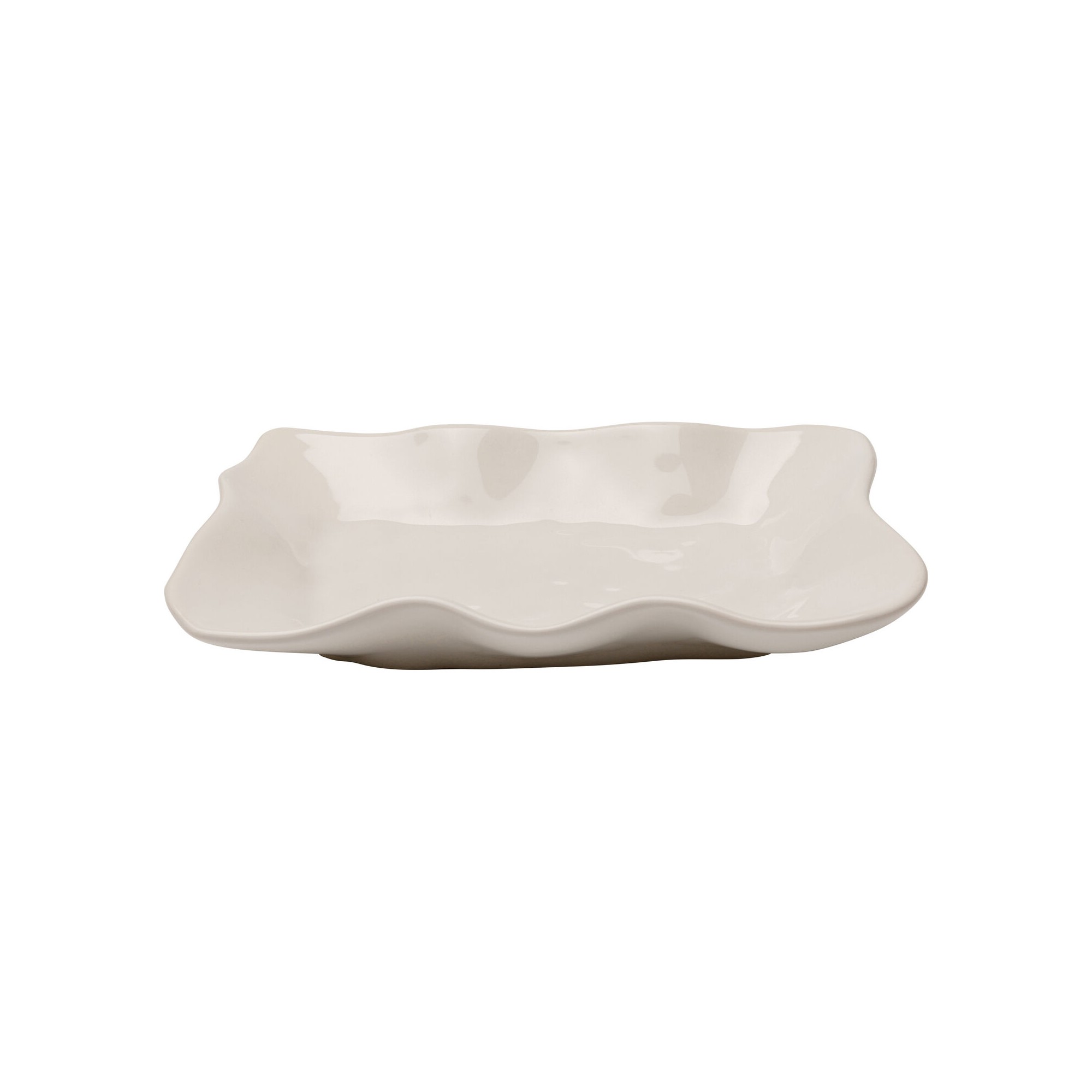 Plate Organic cream Kare Design